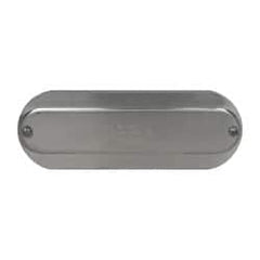 Hubbell Killark - 2-1/2" & 3" Trade, Aluminum Conduit Body Cover Plate - Use with Form 35 Conduit Bodies, Form 85 Conduit Bodies - Exact Tooling