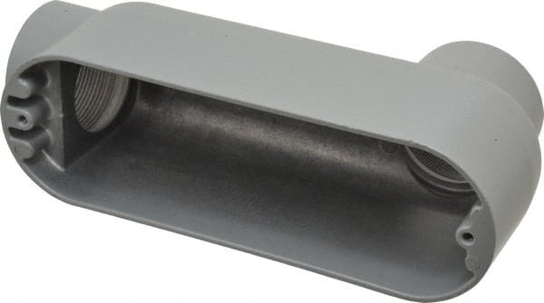 Hubbell Killark - Form 85, LB Body, 2" Trade, IMC, Rigid Aluminum Conduit Body - Oval, 10 & 18-1/8" OAL, 70 cc Capacity, Hazardous & Wet Locations - Exact Tooling