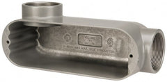 Hubbell Killark - Form 85, LL Body, 2" Trade, IMC, Rigid Aluminum Conduit Body - Oval, 10-9/16" OAL, 70 cc Capacity, Hazardous & Wet Locations - Exact Tooling