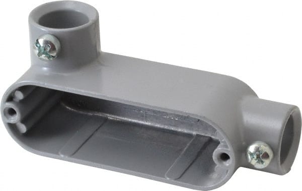 Hubbell Killark - LL Body, 1/2" Trade, EMT Aluminum Conduit Body - Oval, 4-3/8" OAL, Dry Locations - Exact Tooling