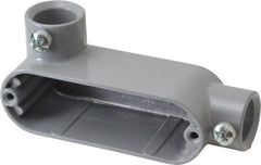 Hubbell Killark - LL Body, 1/2" Trade, EMT Aluminum Conduit Body - Oval, 4-3/8" OAL, Dry Locations - Exact Tooling