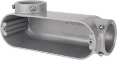Hubbell Killark - LL Body, 2" Trade, EMT Aluminum Conduit Body - Oval, 9-7/32" OAL, Dry Locations - Exact Tooling