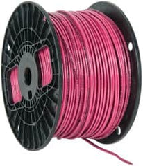 Southwire - THHN/THWN, 14 AWG, 15 Amp, 500' Long, Solid Core, 1 Strand Building Wire - Red, Thermoplastic Insulation - Exact Tooling