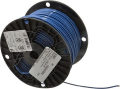Southwire - THHN/THWN, 14 AWG, 15 Amp, 500' Long, Solid Core, 1 Strand Building Wire - Blue, Thermoplastic Insulation - Exact Tooling