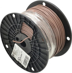 Southwire - THHN/THWN, 14 AWG, 15 Amp, 500' Long, Solid Core, 1 Strand Building Wire - Brown, Thermoplastic Insulation - Exact Tooling