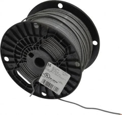 Southwire - THHN/THWN, 14 AWG, 15 Amp, 500' Long, Solid Core, 1 Strand Building Wire - Gray, Thermoplastic Insulation - Exact Tooling