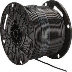 Southwire - THHN/THWN, 12 AWG, 20 Amp, 500' Long, Solid Core, 1 Strand Building Wire - Black, Thermoplastic Insulation - Exact Tooling