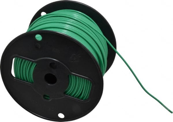 Southwire - THHN/THWN, 12 AWG, 20 Amp, 500' Long, Solid Core, 1 Strand Building Wire - Green, Thermoplastic Insulation - Exact Tooling