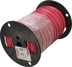 Southwire - THHN/THWN, 10 AWG, 30 Amp, 500' Long, Solid Core, 1 Strand Building Wire - Red, Thermoplastic Insulation - Exact Tooling
