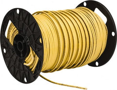 Southwire - THHN/THWN, 10 AWG, 30 Amp, 500' Long, Solid Core, 1 Strand Building Wire - Yellow, Thermoplastic Insulation - Exact Tooling