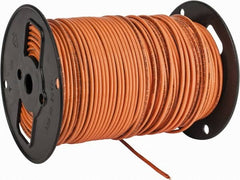 Southwire - THHN/THWN, 10 AWG, 30 Amp, 500' Long, Solid Core, 1 Strand Building Wire - Orange, Thermoplastic Insulation - Exact Tooling