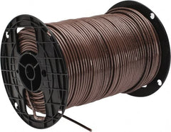 Southwire - THHN/THWN, 10 AWG, 30 Amp, 500' Long, Solid Core, 1 Strand Building Wire - Brown, Thermoplastic Insulation - Exact Tooling