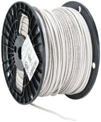Southwire - THHN/THWN, 14 AWG, 15 Amp, 500' Long, Stranded Core, 19 Strand Building Wire - White, Thermoplastic Insulation - Exact Tooling