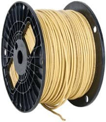 Southwire - THHN/THWN, 14 AWG, 15 Amp, 500' Long, Stranded Core, 19 Strand Building Wire - Yellow, Thermoplastic Insulation - Exact Tooling