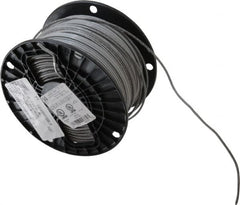 Southwire - THHN/THWN, 14 AWG, 15 Amp, 500' Long, Stranded Core, 19 Strand Building Wire - Gray, Thermoplastic Insulation - Exact Tooling