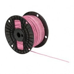 Southwire - THHN/THWN, 14 AWG, 15 Amp, 500' Long, Stranded Core, 19 Strand Building Wire - Pink, Thermoplastic Insulation - Exact Tooling