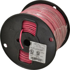 Southwire - THHN/THWN, 12 AWG, 20 Amp, 500' Long, Stranded Core, 19 Strand Building Wire - Red, Thermoplastic Insulation - Exact Tooling