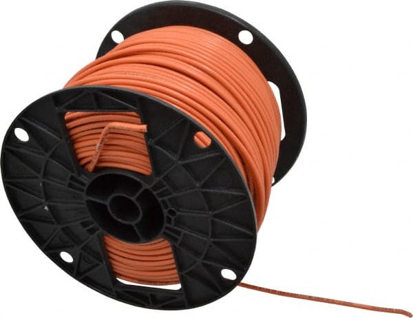Southwire - THHN/THWN, 12 AWG, 20 Amp, 500' Long, Stranded Core, 19 Strand Building Wire - Orange, Thermoplastic Insulation - Exact Tooling