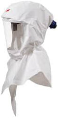 3M - Universal Size, PAPR Compatible Hood - Polypropylene, White, Compatible with GVP, TR-300 & V-Series Air Sources - Exact Tooling