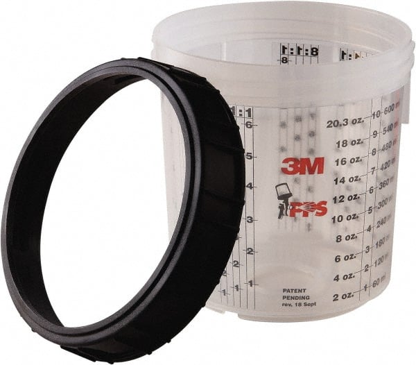 3M - Paint Sprayer Cup & Collar - Standard Collar and Cup - Exact Tooling