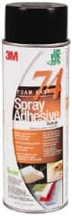 3M - 24 oz Aerosol Orange Spray Adhesive - High Tack, 200°F Heat Resistance, 50 Sq Ft Coverage, Medium Strength Bond, 30 min Max Bonding Time, Flammable, Series 74 - Exact Tooling