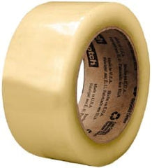 3M - 2" x 1,000 Yd Clear Rubber Adhesive Sealing Tape - Polypropylene Film Backing, 2.6 mil Thick, 60 Lb Tensile Strength, Series 3073 - Exact Tooling