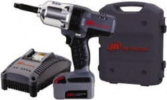 Ingersoll-Rand - 1/2" Drive 20 Volt Pistol Grip Cordless Impact Wrench & Ratchet - 1,900 RPM, 2,300 BPM, 1,100 Ft/Lb Torque, 1 Lithium-Ion Battery Included - Exact Tooling