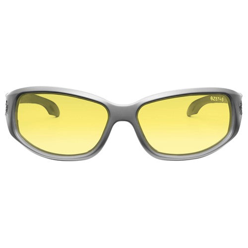 Valkyrie Yellow Lens Matte Gray Safety Glasses - Exact Tooling