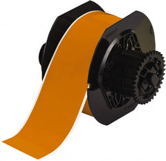 Brady - 2-1/4" Wide x 1,200" Long, Orange Vinyl Tape - For BBP30 Label Printer, BBP33 Label Printer, BBP35 Multicolor Sign & Label Printer, BBP37 Color & Cut Sign & Label Printer, BradyPrinter S3100, BBP31 Sign & Label Printer - Exact Tooling