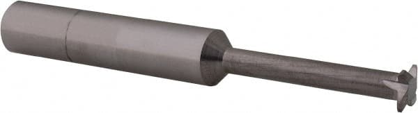 Scientific Cutting Tools - 10 TPI, Internal Single Profile Thread Mill - 1/2" Noml Diam, 0.32" Cut Diam, 3/8" Shank Diam, 4 Flute, 0.17" Neck Diam, 1.2" Neck Length, 3" OAL, Bright Finish - Exact Tooling