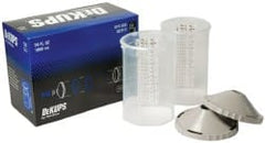 DeVilbiss - Paint Sprayer Reusable Sleeve - Reusable Sleeve and Lids, 2 Pack, Compatible with Siphon and Gravity Spray Guns - Exact Tooling