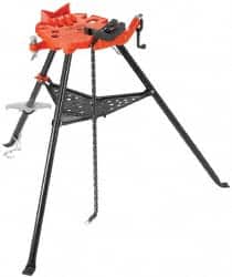 Ridgid - 1/8" to 12" Pipe Capacity, Portable Tristand Chain Vise - Exact Tooling
