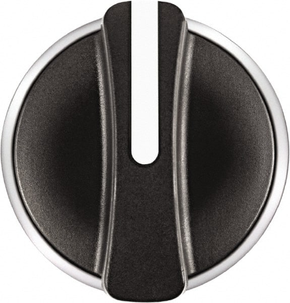 Square D - 22mm Mount Hole, 2 Position, Knob Operated, Selector Switch Only - Black, Maintained (MA), Nonilluminated, Shock and Vibration Resistant - Exact Tooling