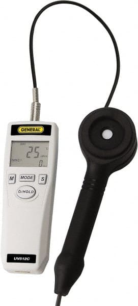 General - 9 Volt Battery, LCD Display, Light Meter - 4 Accuracy, Compatible with UVC Lighting, Built In Memory - Exact Tooling