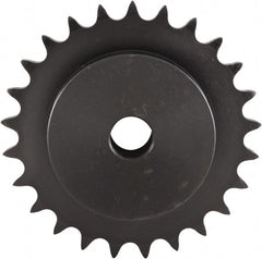 U.S. Tsubaki - 20 Teeth, 1/2" Chain Pitch, Chain Size 40, Plain Bore Sprocket - 5/8" Bore Diam, 3.196" Pitch Diam, 3.46" Outside Diam - Exact Tooling