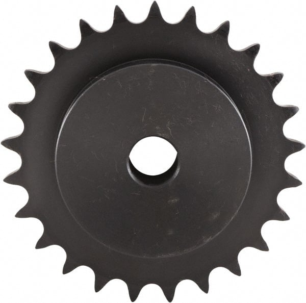 U.S. Tsubaki - 40 Teeth, 1" Chain Pitch, Chain Size 80, Plain Bore Sprocket - 1-3/16" Bore Diam, 12.746" Pitch Diam, 13.31" Outside Diam - Exact Tooling