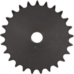 U.S. Tsubaki - 15 Teeth, 3/8" Chain Pitch, Chain Size 35, "A" Plate Roller Chain Sprocket - 1/2" Bore Diam, 1.804" Pitch Diam, 1.99" Outside Diam - Exact Tooling