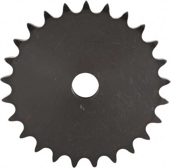 U.S. Tsubaki - 32 Teeth, 3/8" Chain Pitch, Chain Size 35, "A" Plate Roller Chain Sprocket - 5/8" Bore Diam, 3.826" Pitch Diam, 4.03" Outside Diam - Exact Tooling
