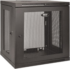 Tripp-Lite - 23-1/2" Overall Width x 12" Rack Height x 17-1/2" Overall Depth Data Cable Enclosure - 200 Lb Capacity, Black - Exact Tooling