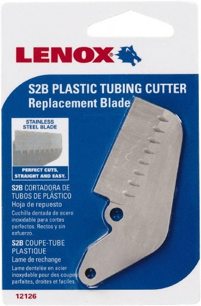 Lenox - Cutter Replacement Blade - Use with Lenox: 12122S2, Cuts PVC, CPVC, Pex, Polyethylene and Rubber Hose - Exact Tooling
