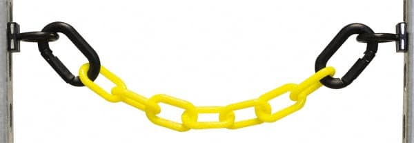 PRO-SAFE - 10' Long Polyethylene Carabiner Loading Dock Kit - Yellow, Black - Exact Tooling