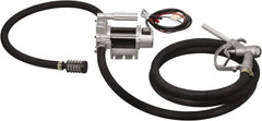 PRO-LUBE - 12 GPM, 3/4" Hose Diam, Kerosene & Diesel Pump - Aluminum Die Cast Pump, 3/4" Inlet, 3/4" Outlet, 12 VDC, 13' Hose Length, 1/4 hp - Exact Tooling