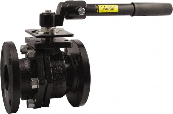 Conbraco - 2" Pipe, Full Port, Cast Iron Full Port Ball Valve - Bi-Directional, Flanged x Flanged Ends, Lever Handle, 200 WOG, 125 WSP - Exact Tooling