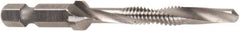 Greenlee - #8-32 to #8-32, 3" Overall Length, 2" Drill Length, High Speed Steel Combination Drill and Tap Set - 2 Flutes, 1 Piece Set - Exact Tooling