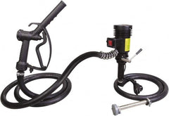 PRO-LUBE - 9.25 GPM, 3/4" Hose Diam, Pump - Stainless Steel Pump, 3/4" Inlet, 3/4" Outlet, 12 Volts, 9.84' Hose Length - Exact Tooling