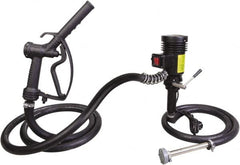 PRO-LUBE - 9.25 GPM, 3/4" Hose Diam, Pump - Stainless Steel Pump, 3/4" Inlet, 3/4" Outlet, 12 Volts, 9.84' Hose Length - Exact Tooling