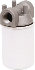 PRO-LUBE - 3.94" OD, 10µ, Steel/Aluminum Inline Cartridge Filter that Removes Dirt, Dust & Rust - 5.91" Long, Reduces Dirt & Rust - Exact Tooling