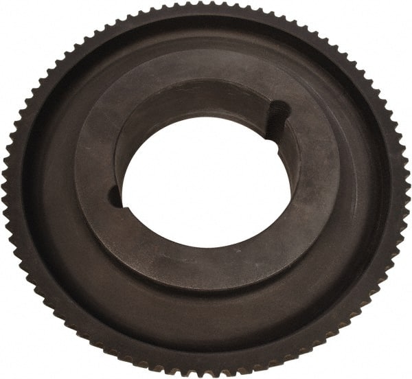 Continental ContiTech - 40 Tooth, 90" Inside x 1.26" Outside Diam, Synchronous Belt Drive Sprocket Timing Belt Pulley - 0.472" Belt Width, 8" Pitch Diam, Cast Iron, 1610TL Bushing - Exact Tooling