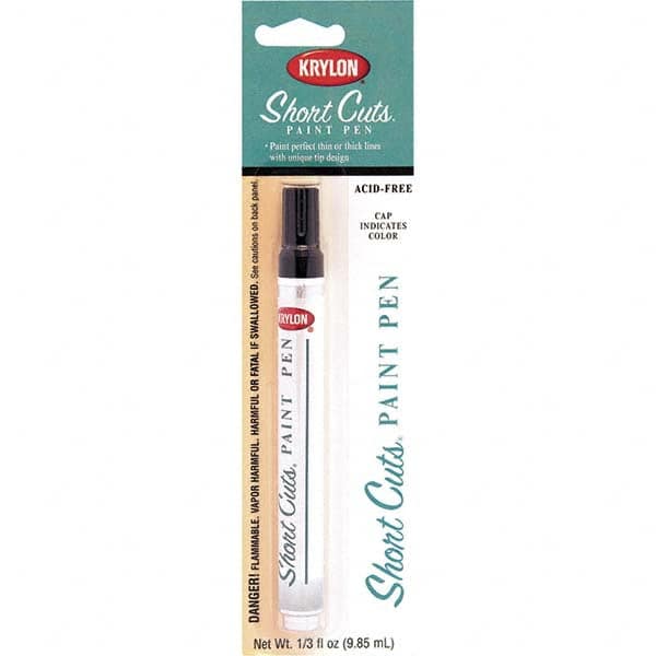 Krylon - 0.33 oz Black Gloss Finish Paint Pen - Pen, Direct to Metal, 565 gL VOC Compliance - Exact Tooling