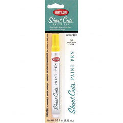Krylon - 0.33 oz Sun Yellow Gloss Finish Paint Pen - Pen, Direct to Metal, 522 gL VOC Compliance - Exact Tooling